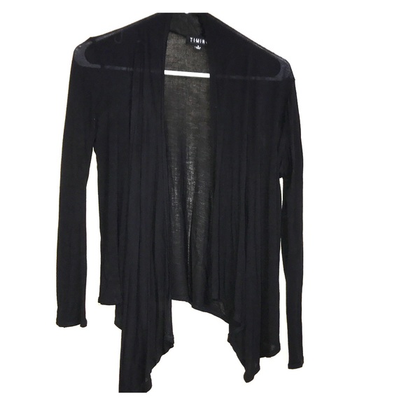 Timing Tops - Black Cardigan